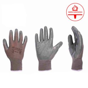 دستكش مچكشدار كف نيتريلی مدل HAOLI-5015